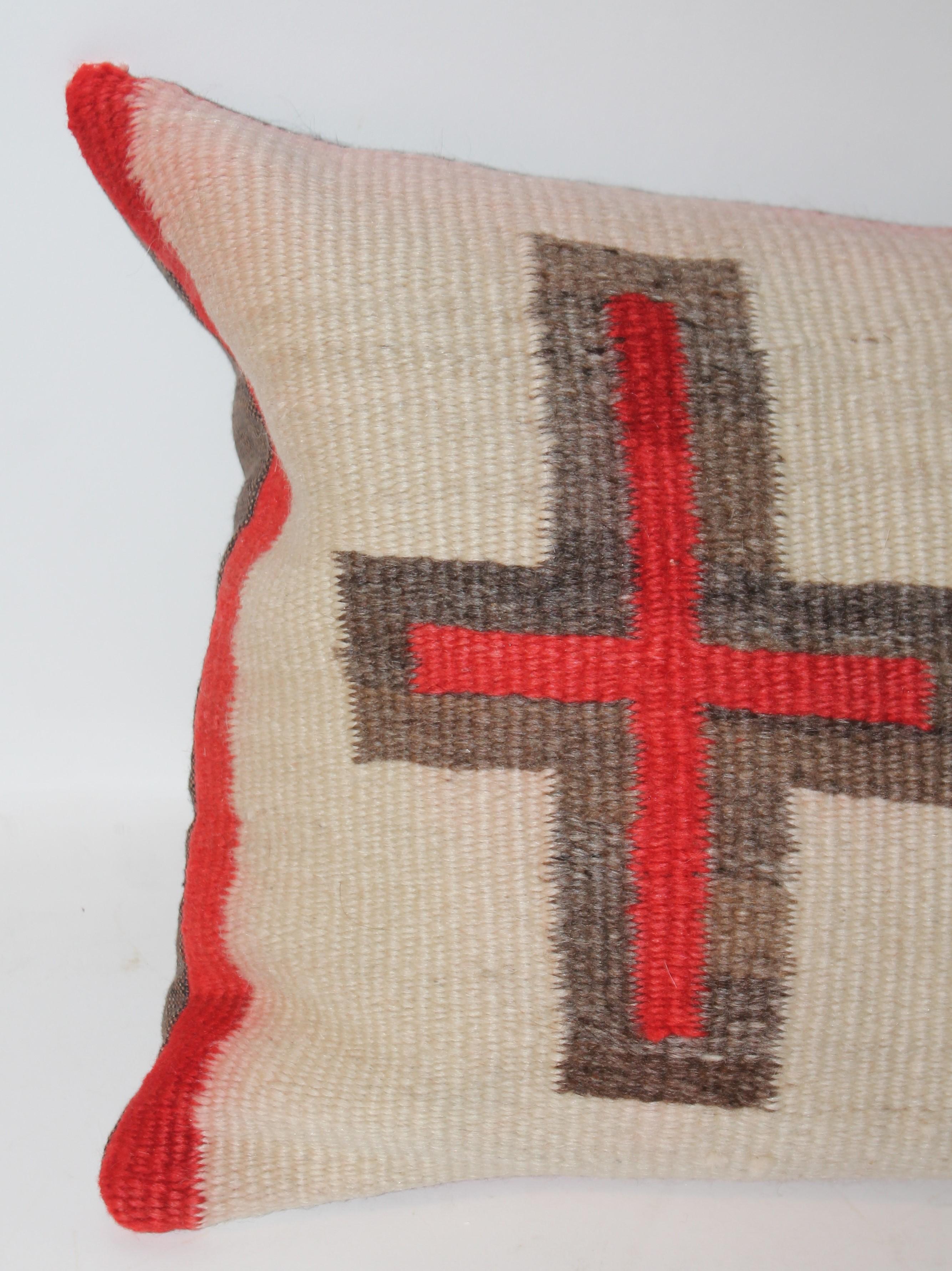 Almohada de cojín con cruces tejidas por indios navajos del siglo XIX Adirondack en venta