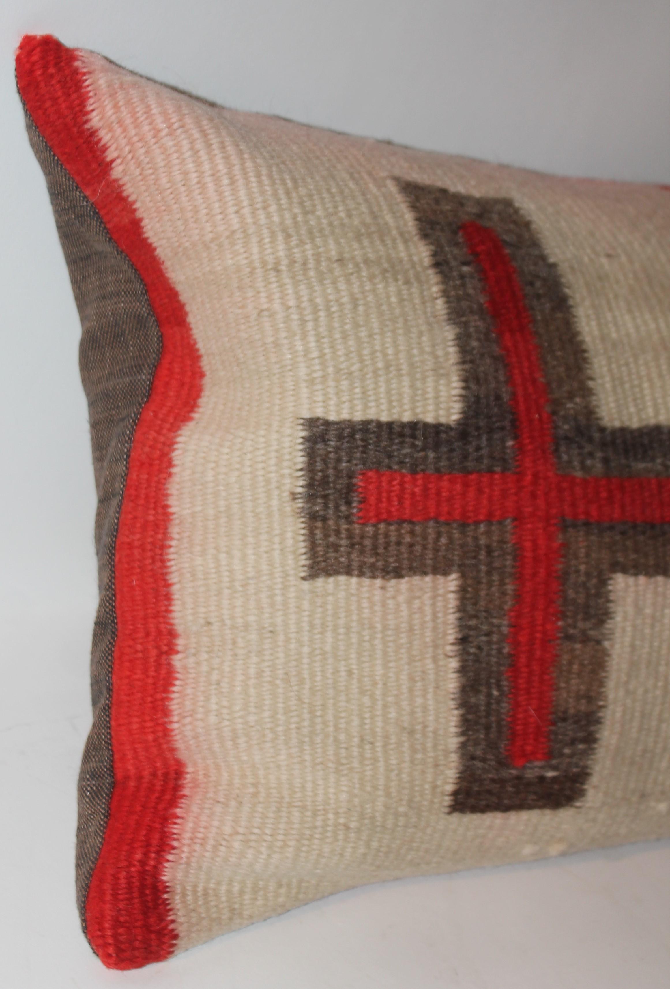Almohada de cojín con cruces tejidas por indios navajos del siglo XIX Hecho a mano en venta