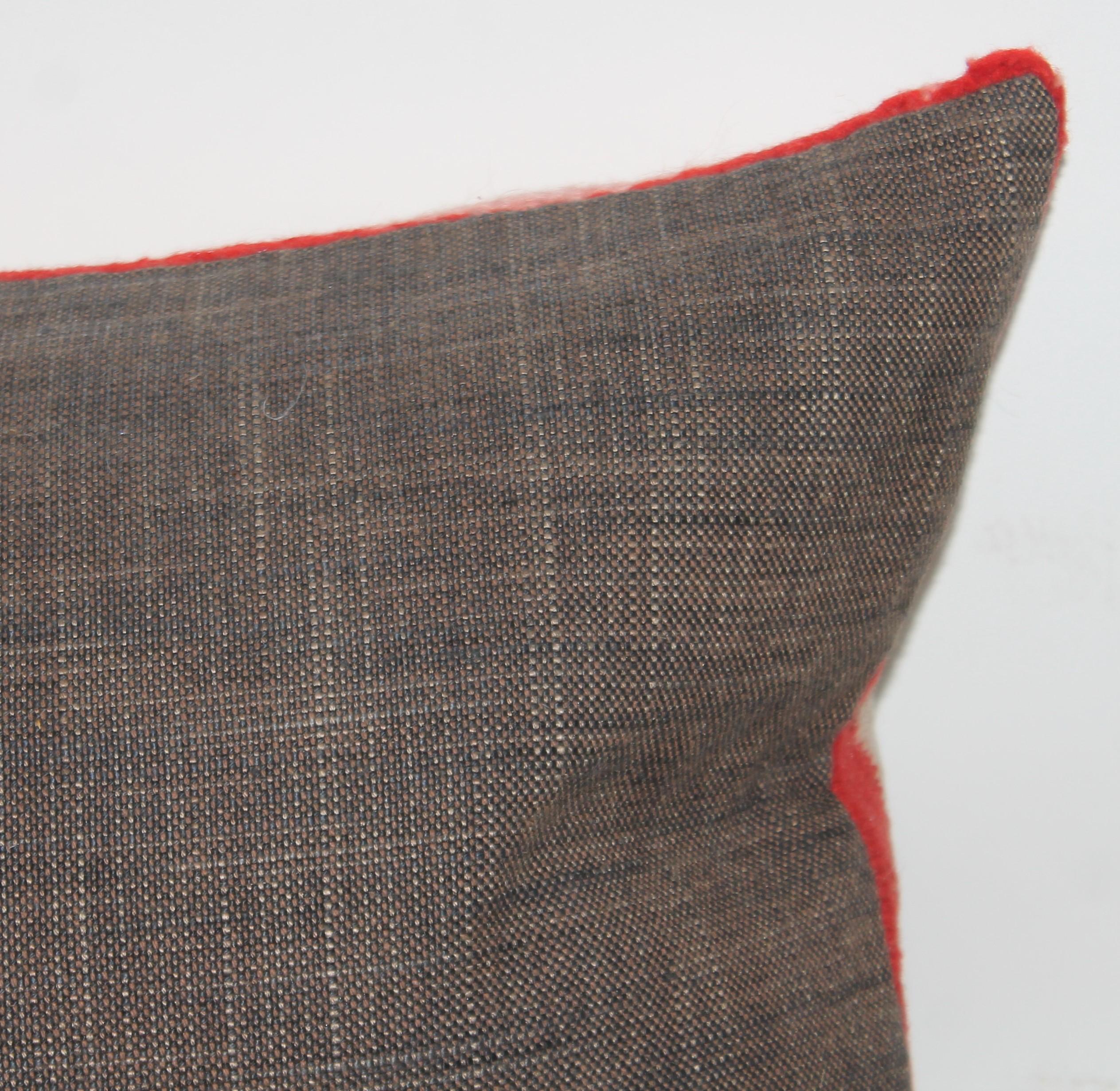 Almohada de cojín con cruces tejidas por indios navajos del siglo XIX en venta 1