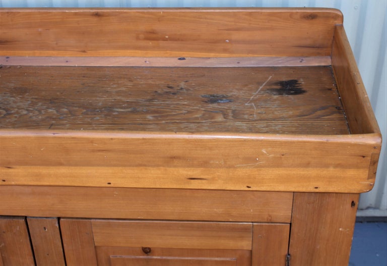 Adirondack 19thc New England Pine Dry Sink For Sale