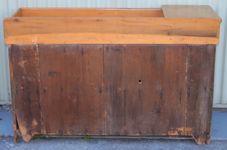 19thc New England Pine Dry Sink For Sale 2