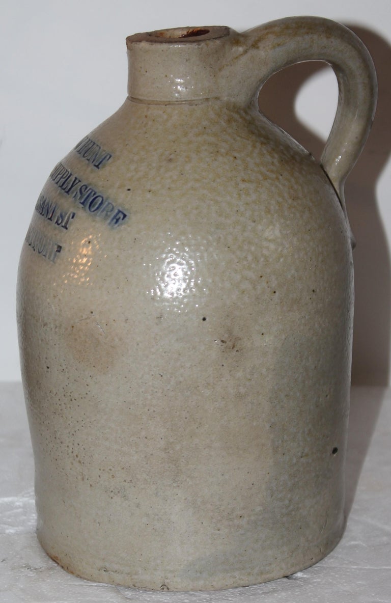 19thc Newbury Port Stoneware Pottery Jug For Sale at 1stDibs old jugs