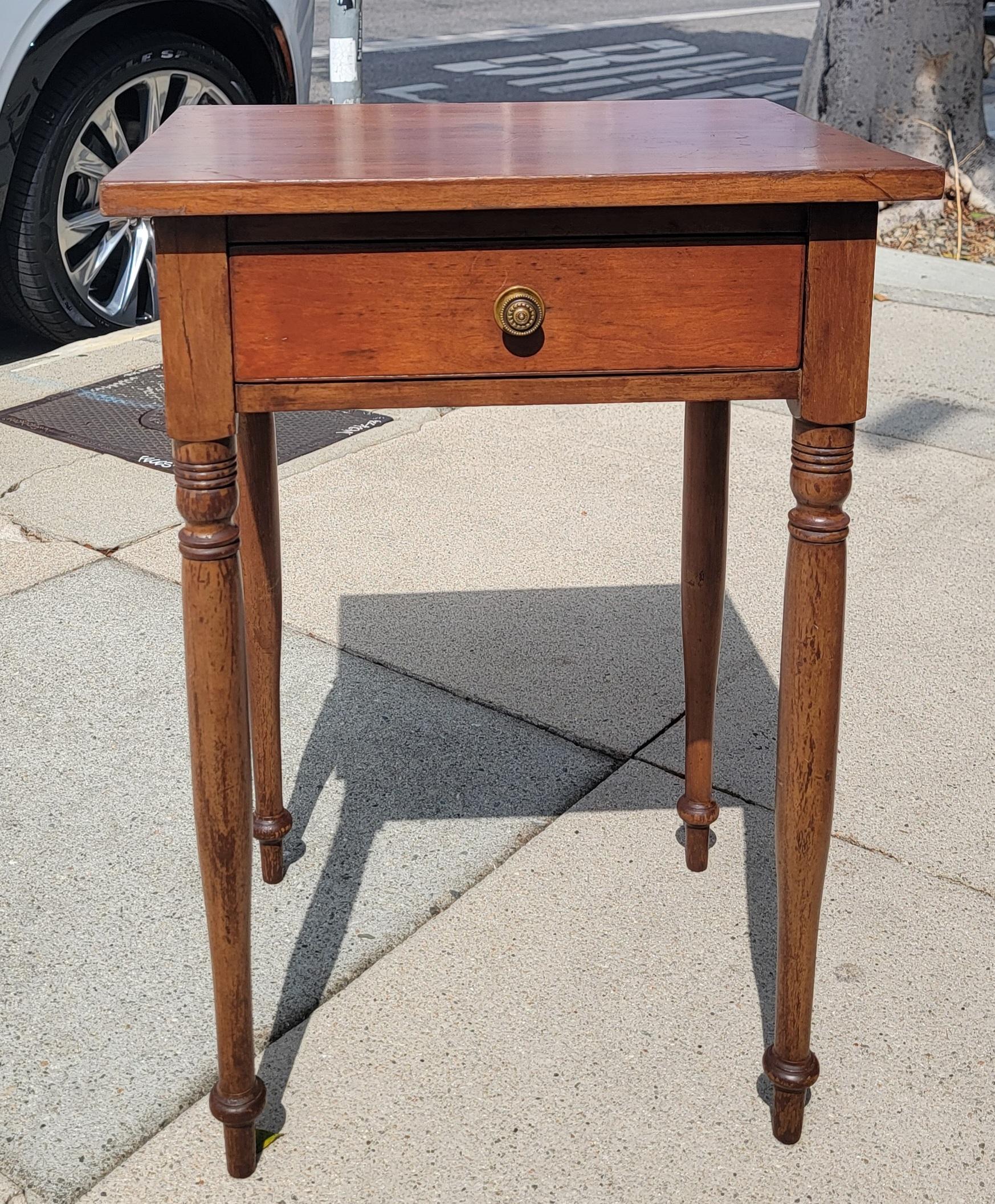 Wood 19Thc One-Drawer Stand For Sale