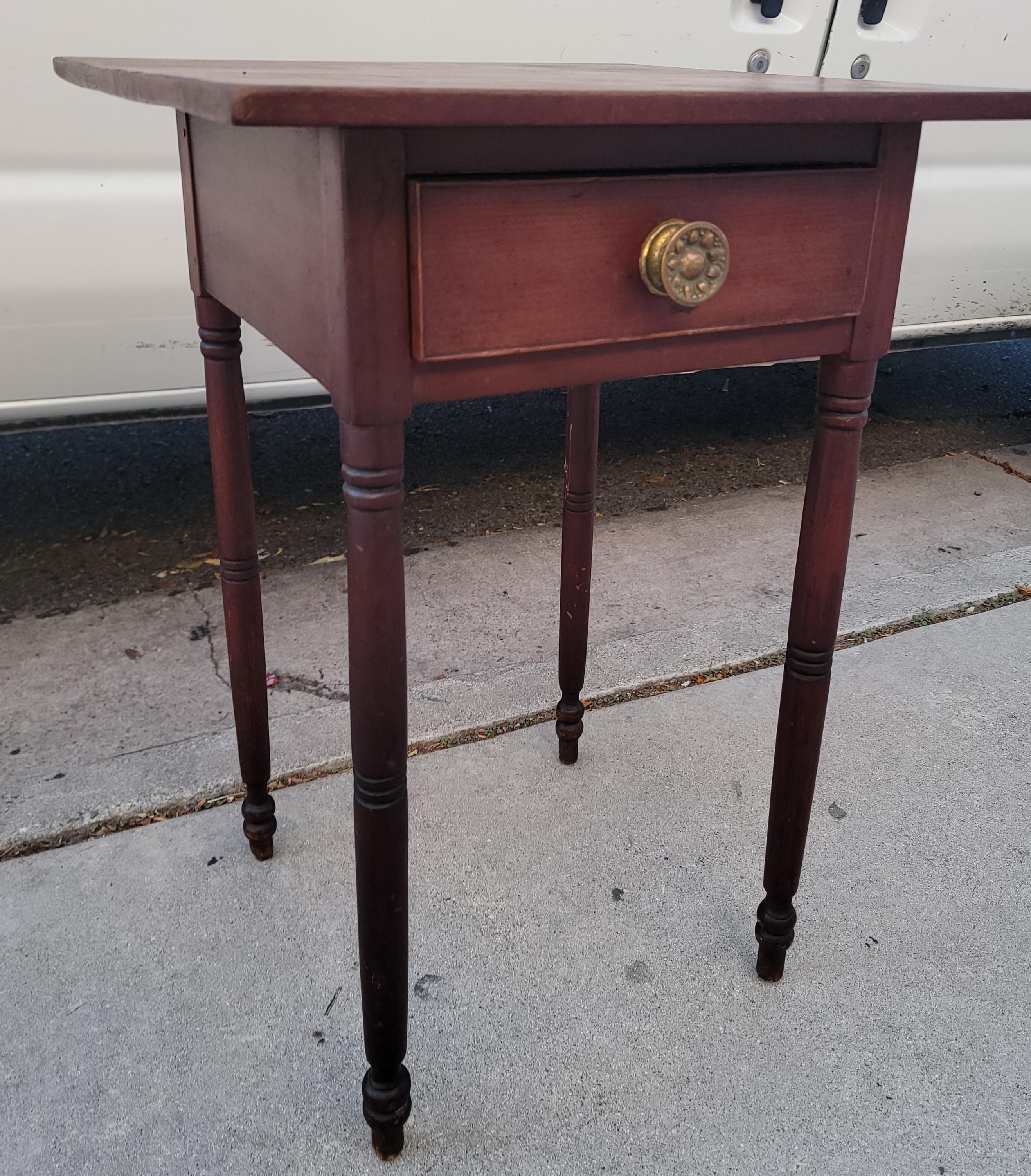 American 19Thc One Drawer Stand From Pennsylvania For Sale