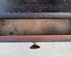 19Thc Original Black Painted One Drawer Stand /Table