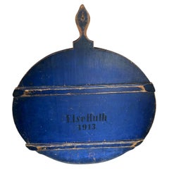 19thc Original  Blue Dated 1913 Cutting Board