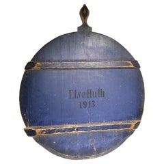 19thc Original  Blue Dated 1913 Cutting Board