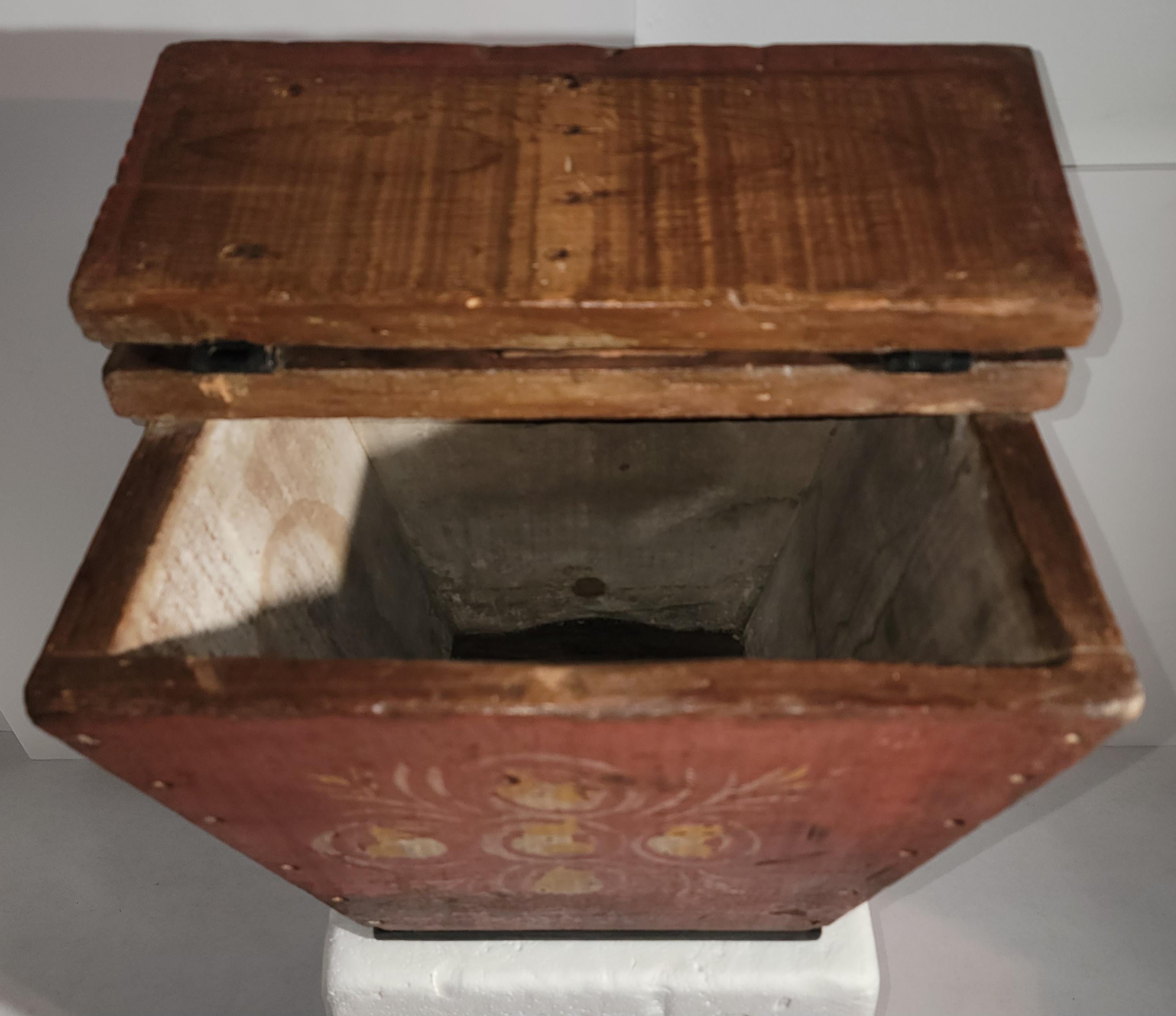 American 19thc Original Decorated Buggy Box from Pennsylvania For Sale