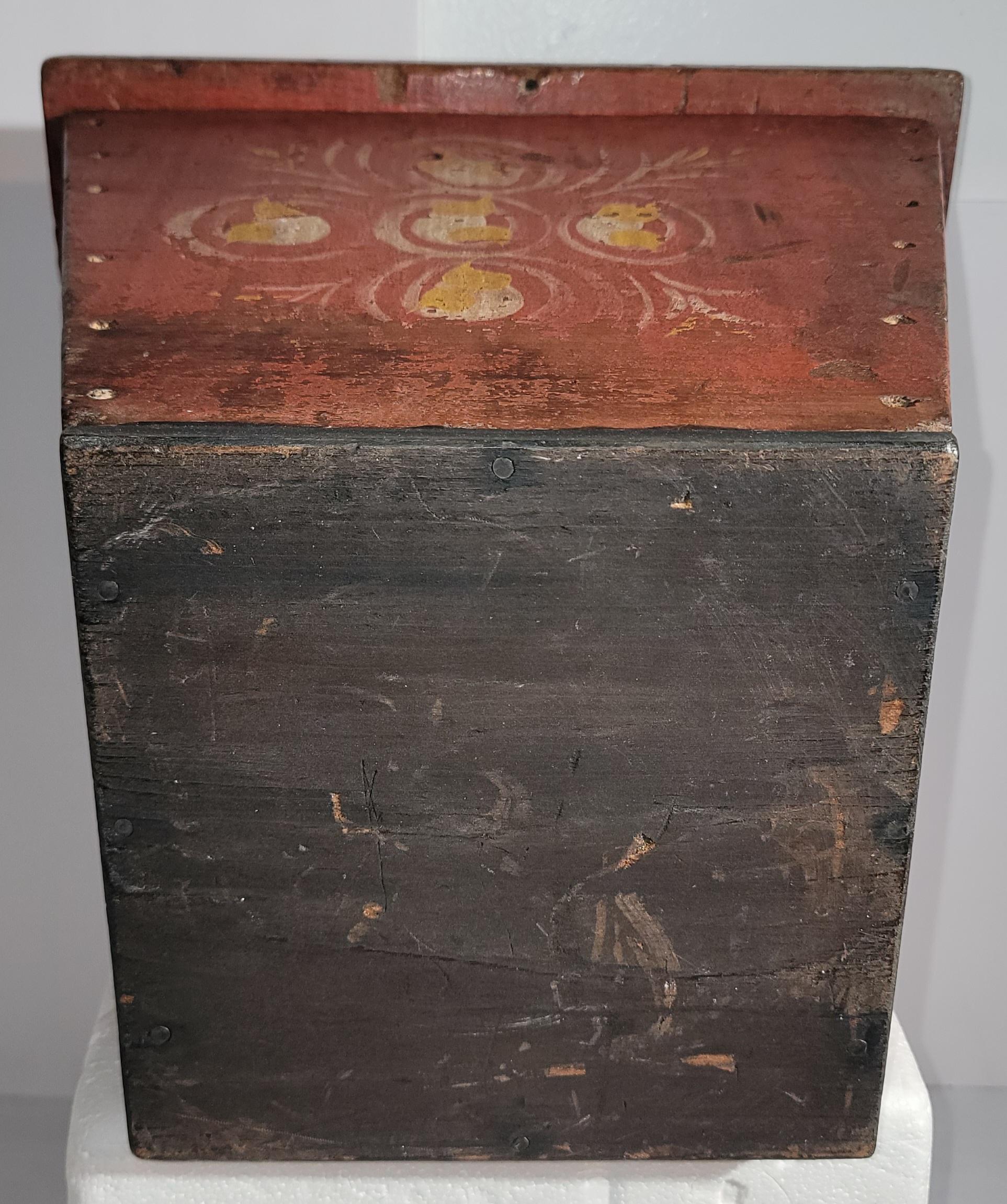 19th Century 19thc Original Decorated Buggy Box from Pennsylvania For Sale