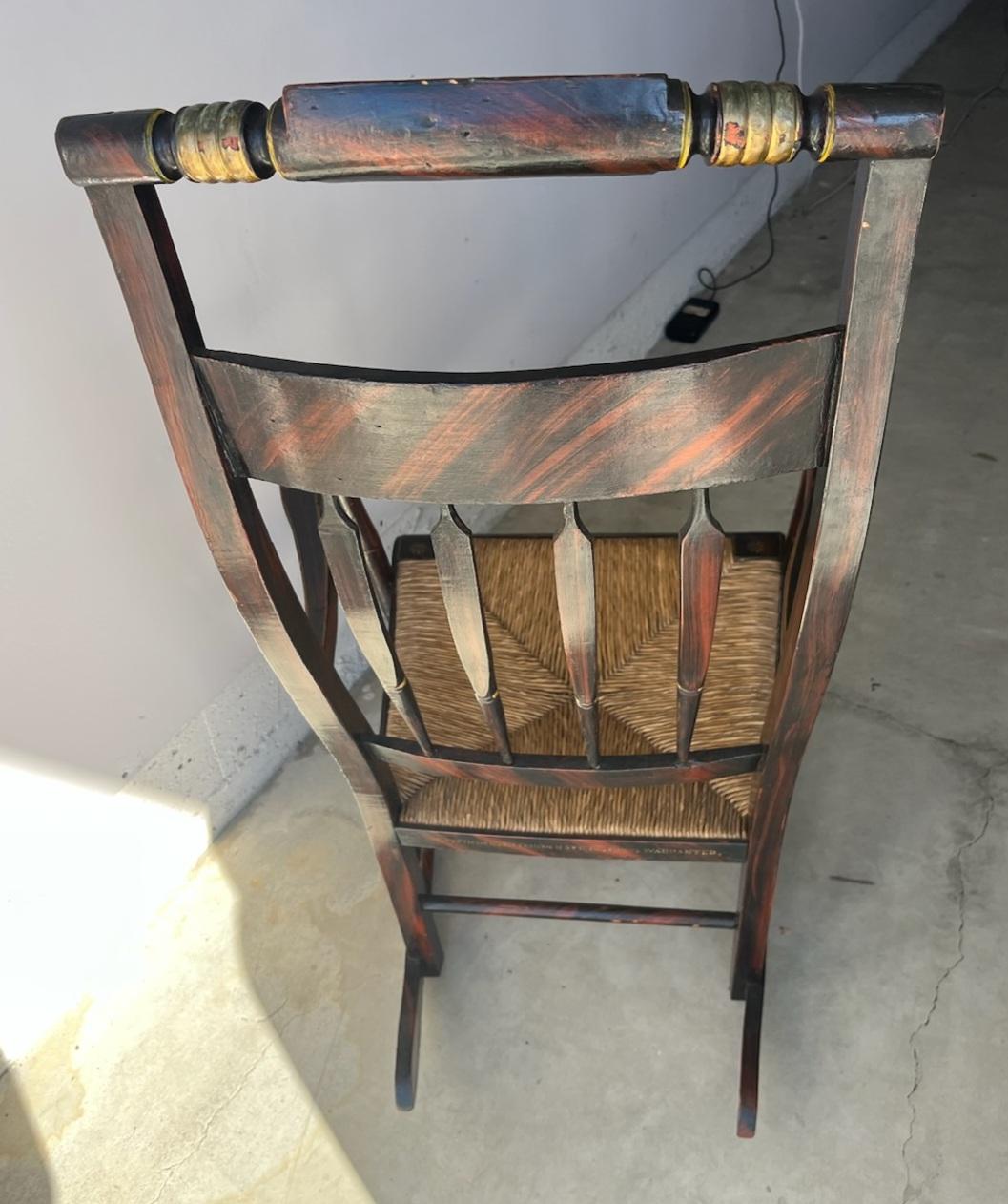 19thc Original Decorated Hitchcock Chair Company For Sale 3