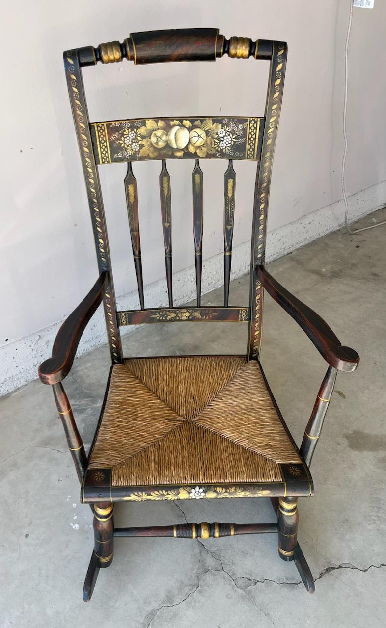 Adirondack 19thc Original Decorated Hitchcock Chair Company For Sale