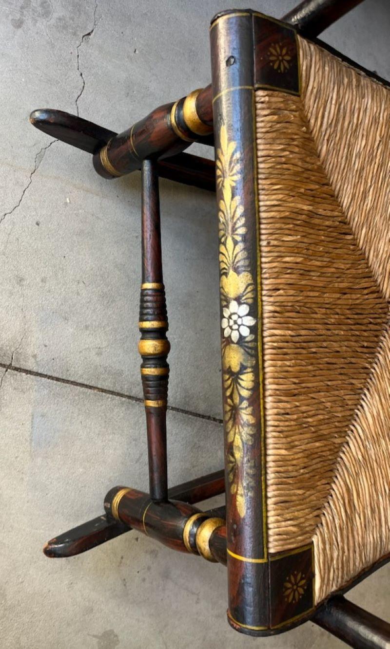 19th Century 19thc Original Decorated Hitchcock Chair Company For Sale