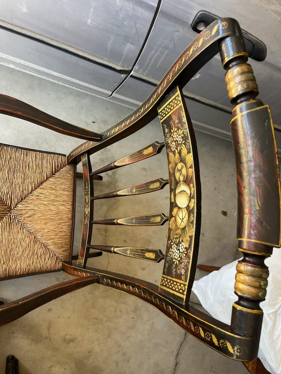 19thc Original Decorated Hitchcock Chair Company For Sale 1