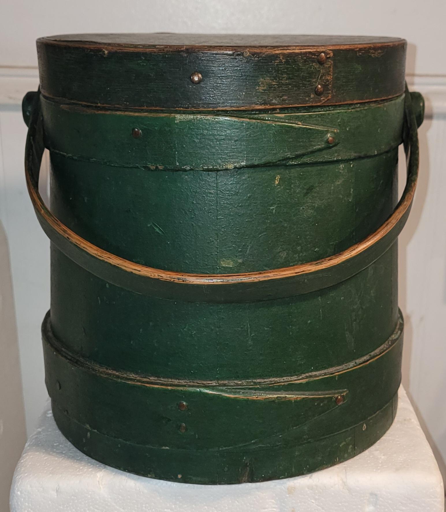 Furkin / Cubo Original Pintado de Verde del S. XIX siglo XIX en venta