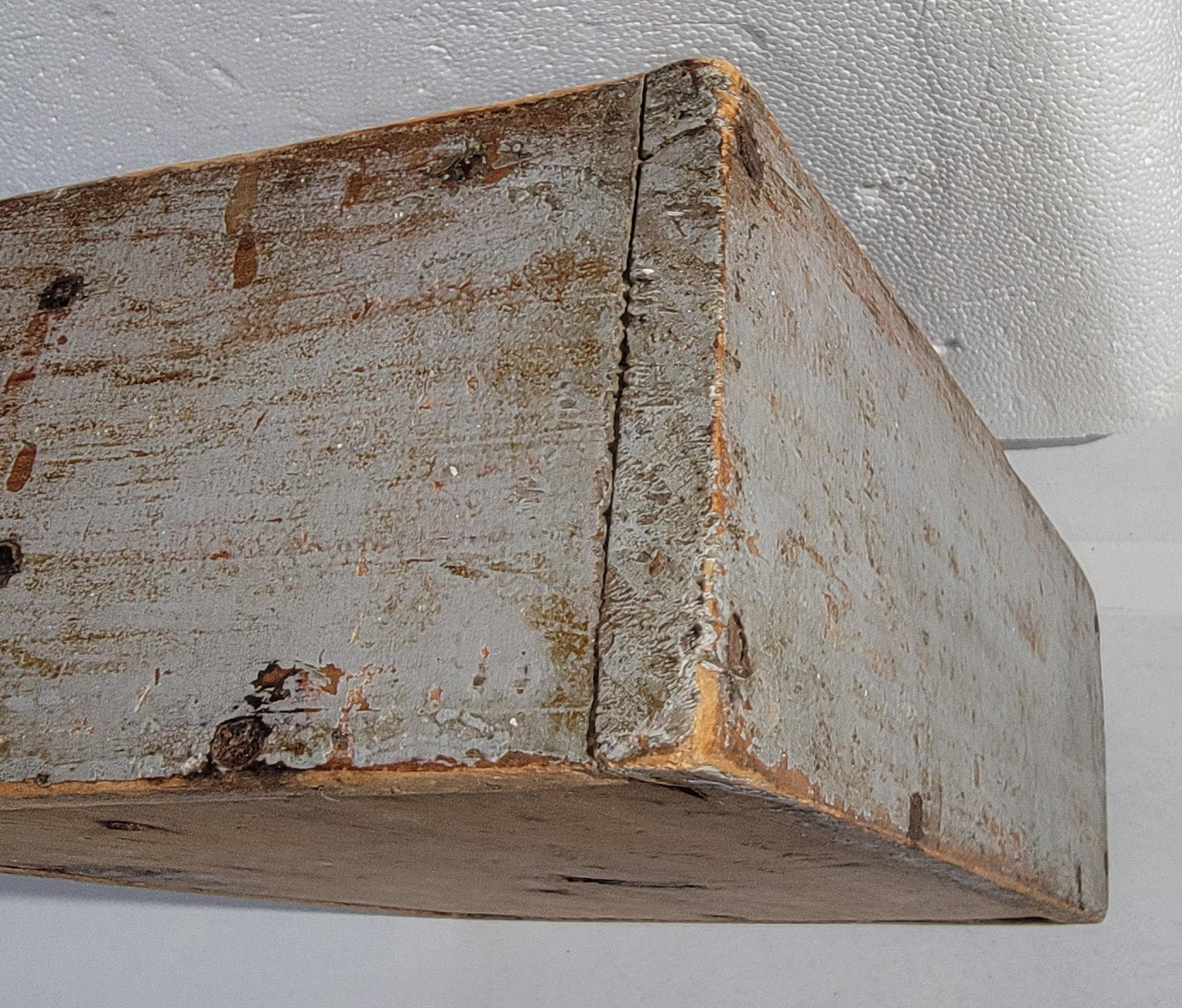 Arte popolare 19Thc Grigio Originale  Portaerei verniciato in vendita