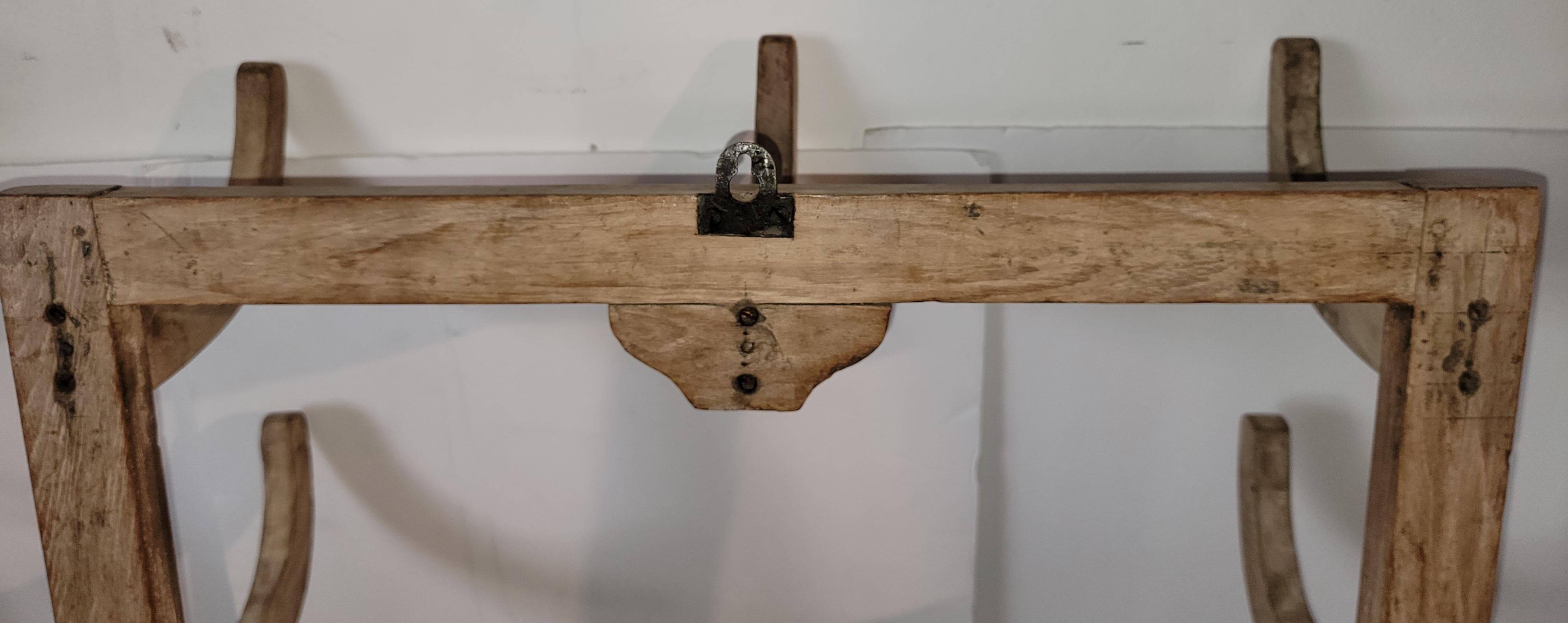 19th C Original Harness Ranch Rack In Good Condition In Los Angeles, CA