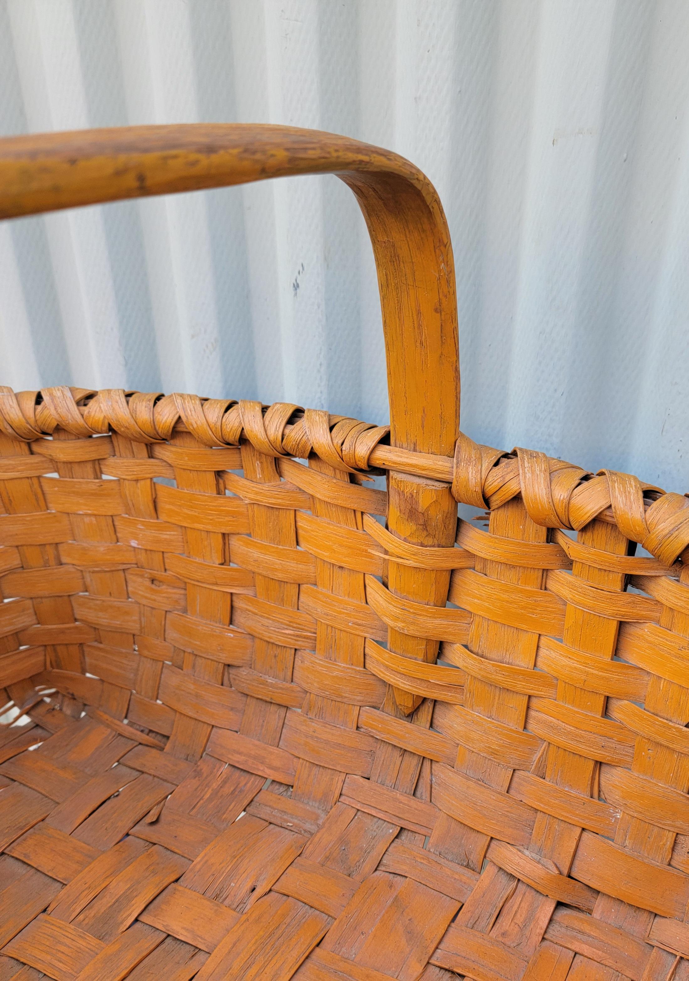 19Thc Original Cesta de Recogida Pintada de Naranja Pintado en venta