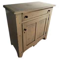 19Thc Original Oyster Painted Cabinet