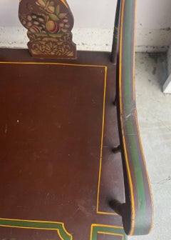 19Thc Original Paint Decorated Settee From Berks County, Pennsylvania