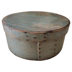 19thc Original Painted Blue / Aqua   Pantry Box