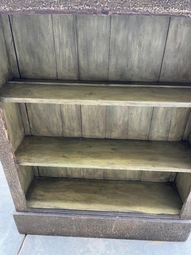 American 19thc Original Painted Book Shelf or Sage Green For Sale