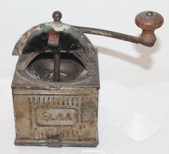 19th Century Original Painted "Elma" Coffee Grinder