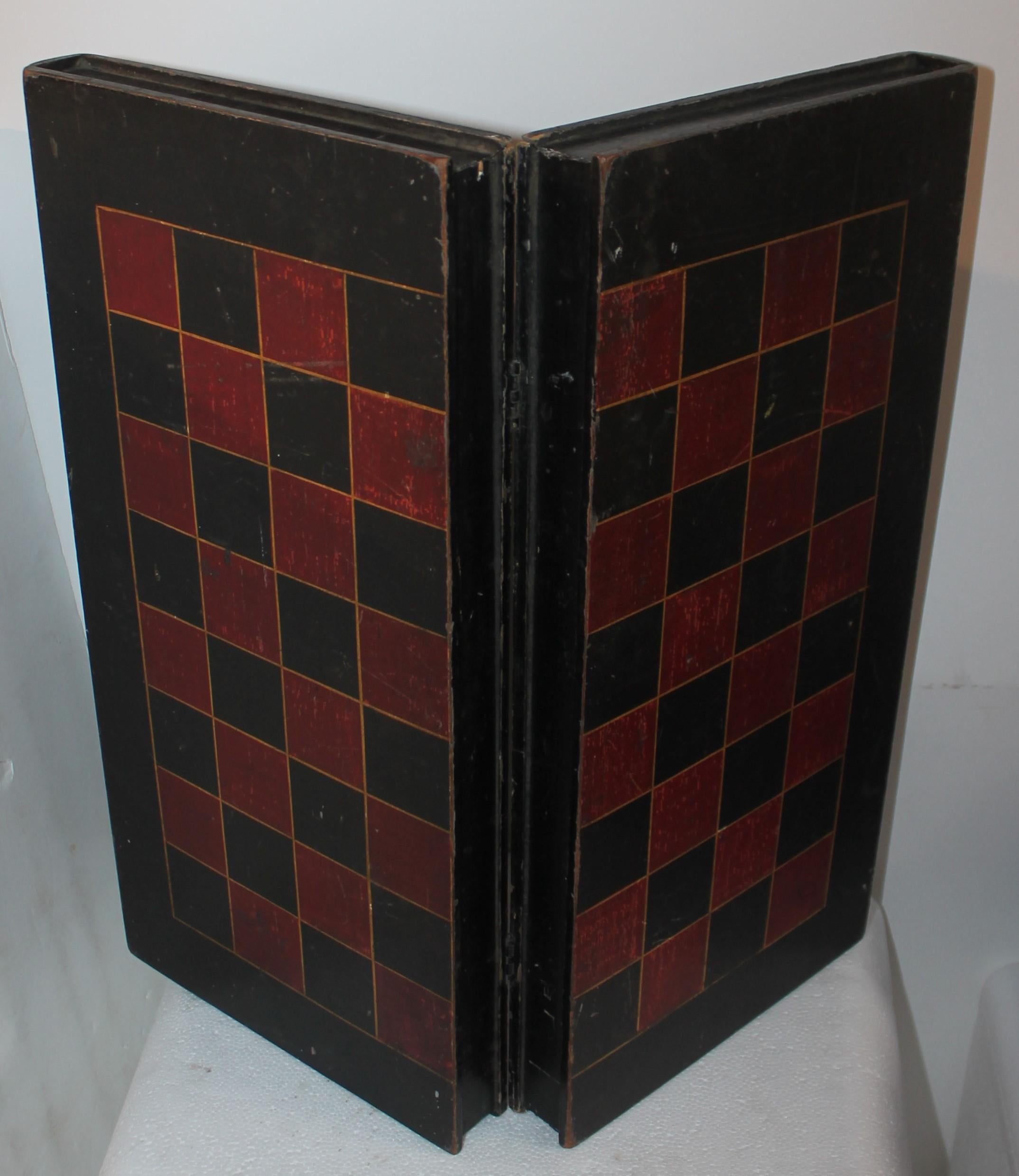 Adirondack 19thc Original Painted Folding Game Board