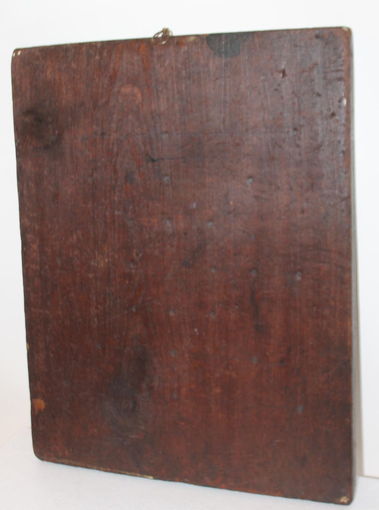 19thc Original Painted Game Board In Distressed Condition For Sale In Los Angeles, CA