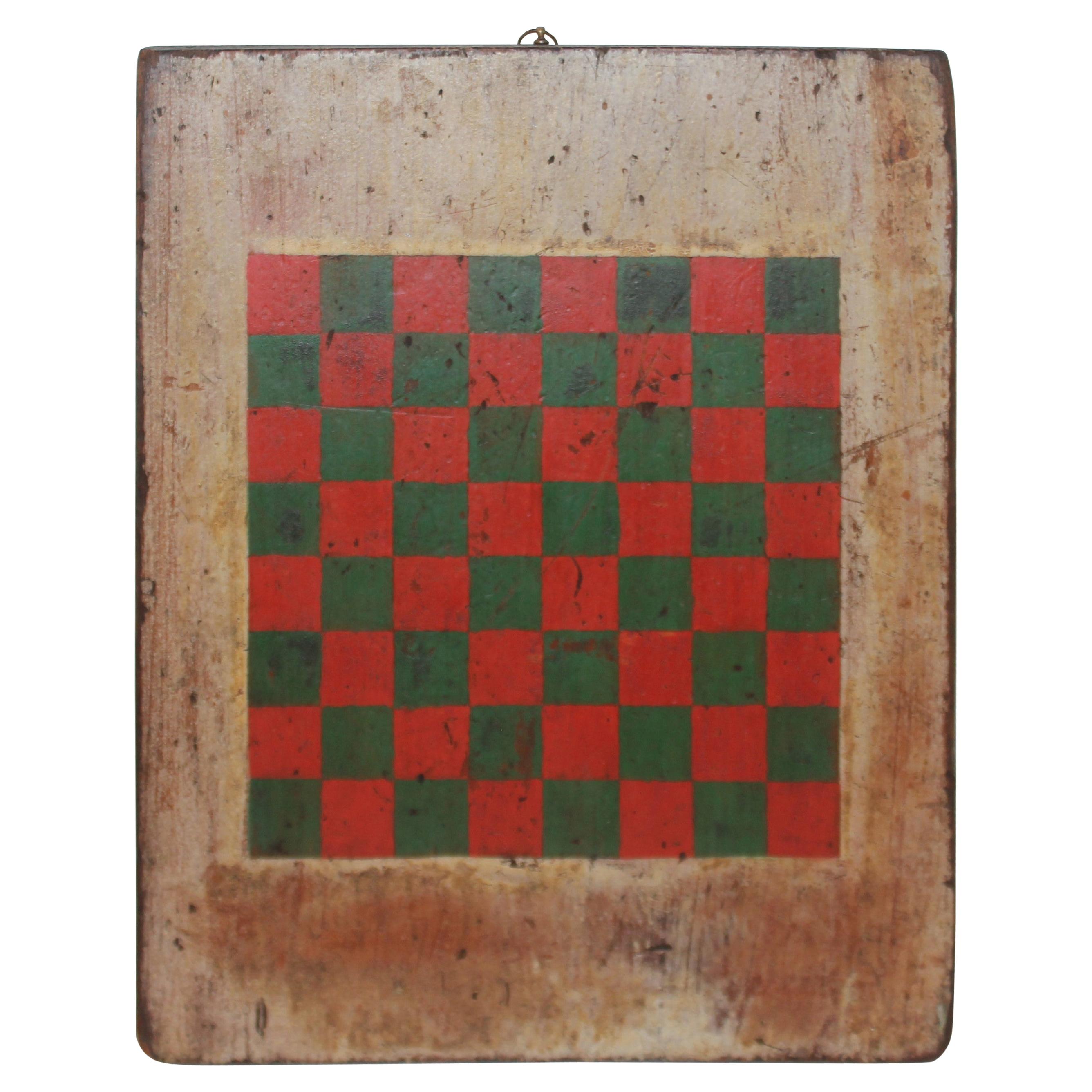 19thc Original Painted Game Board