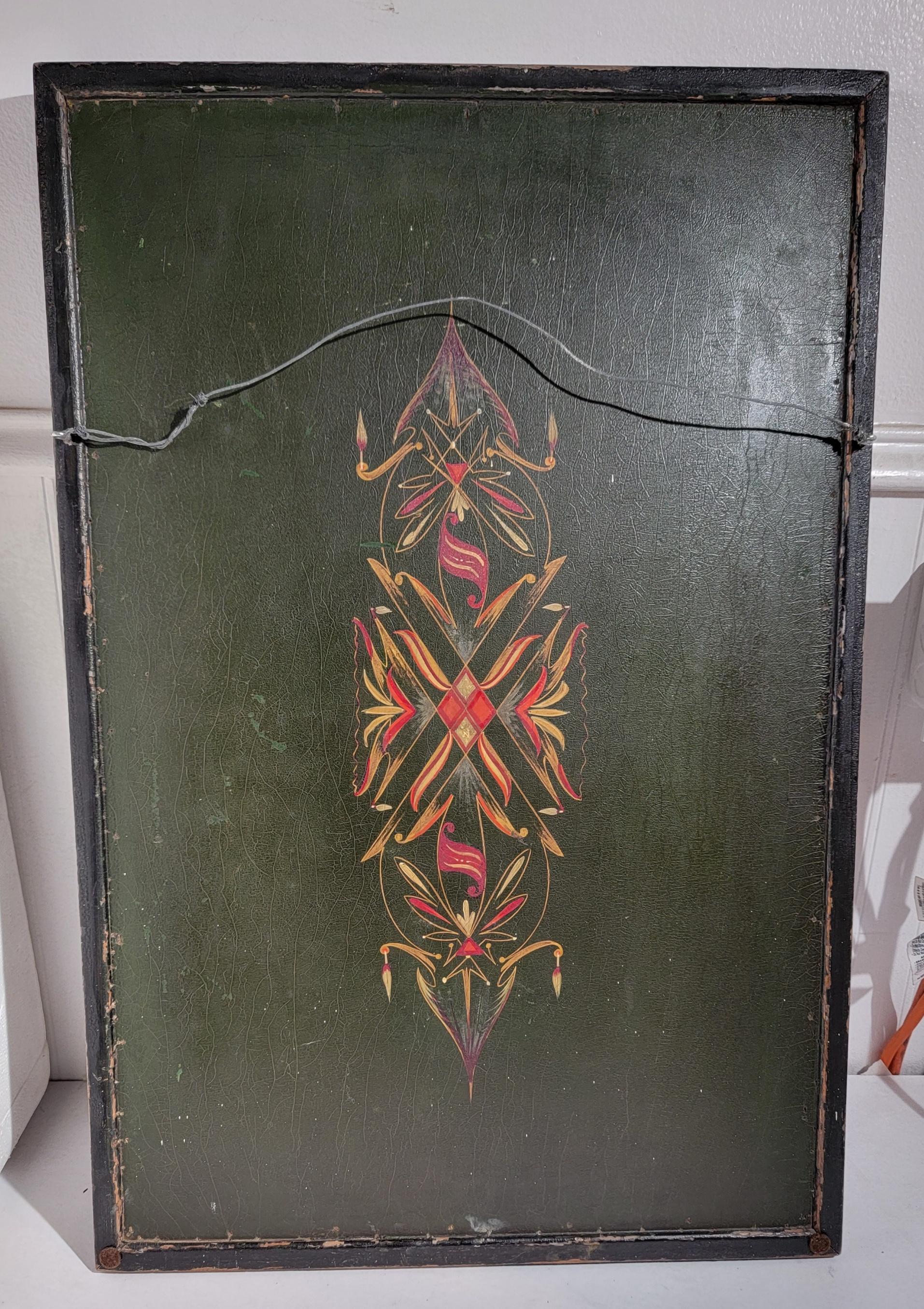 Wool 19thc Original Painted Game  Board From New England For Sale