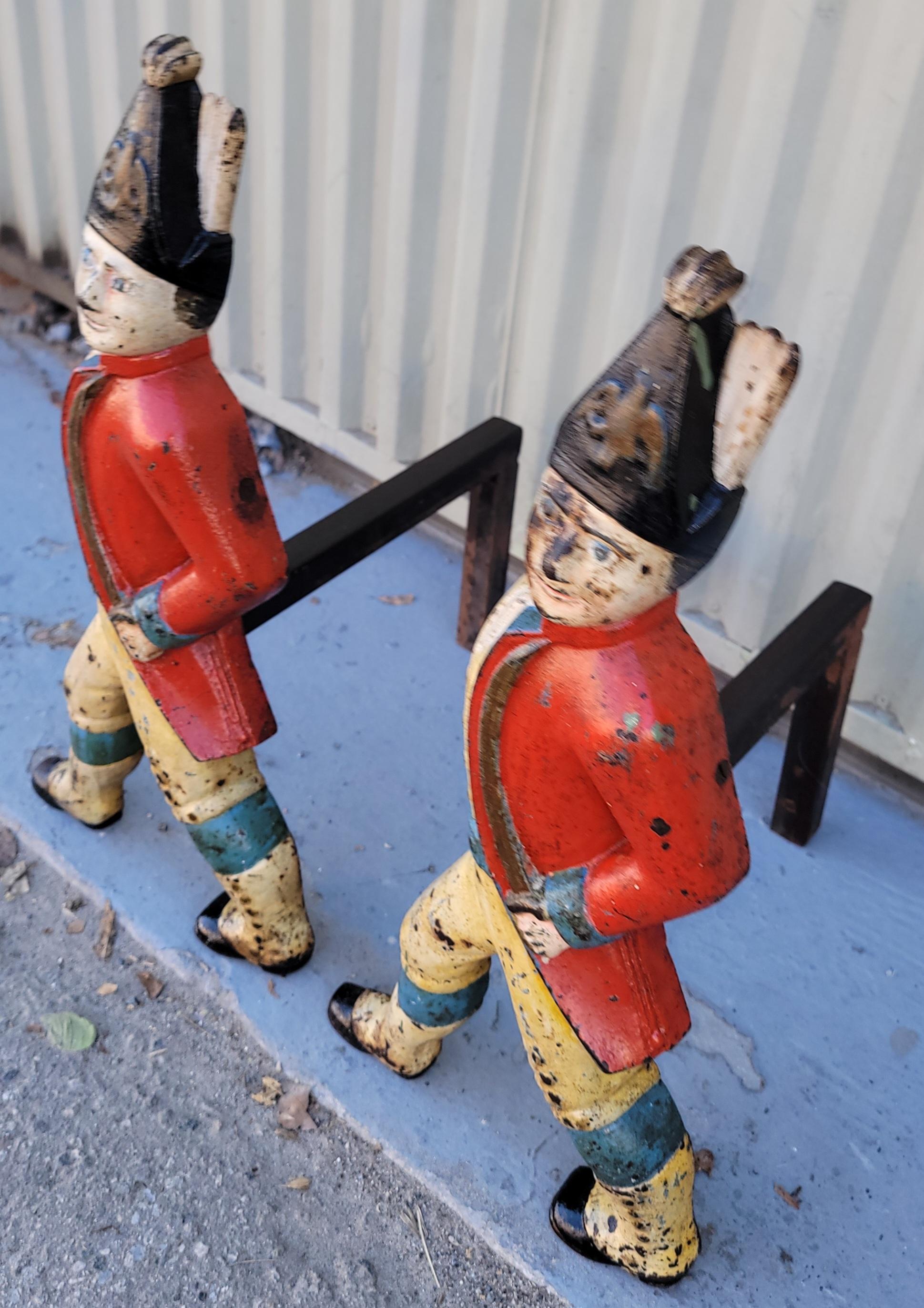 Adirondack Soldats hessois peints originaux du 19e siècle en vente