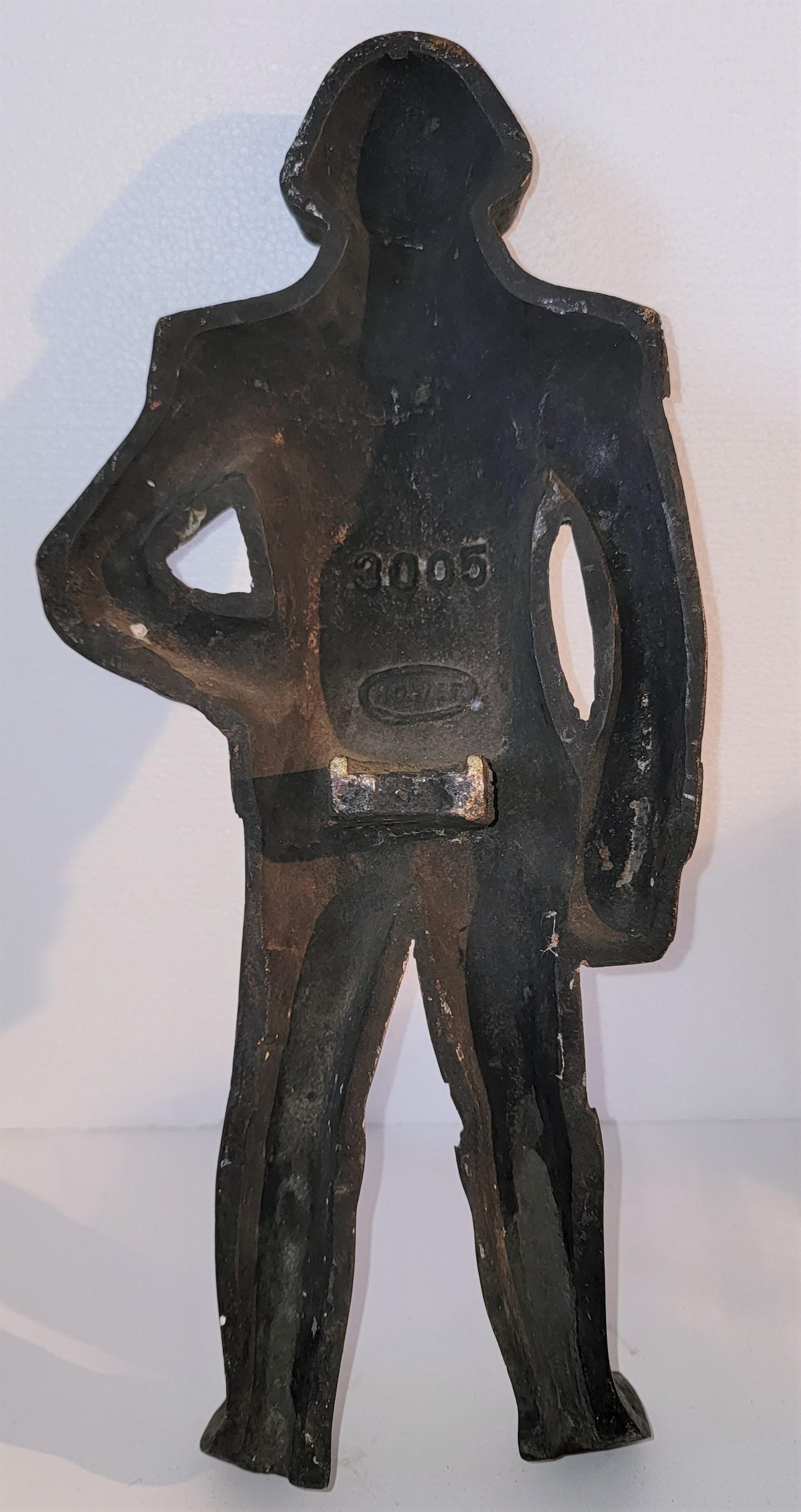 Adirondack 19thc Original Painted Iron George Washington Door Stop