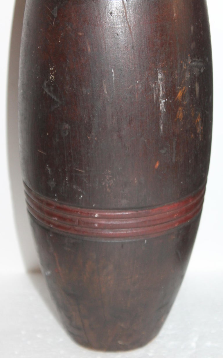 19th Century Original Painted Juggling Pins For Sale at 1stDibs