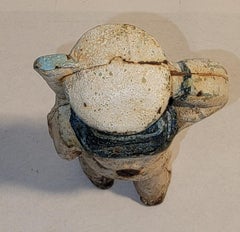 19Thc Original Painted Sailor Iron Bank