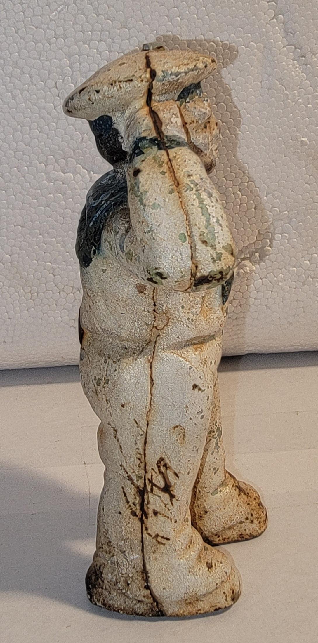 19Thc Original bemalte Seemann Eisen Bank (Spätes 19. Jahrhundert) im Angebot