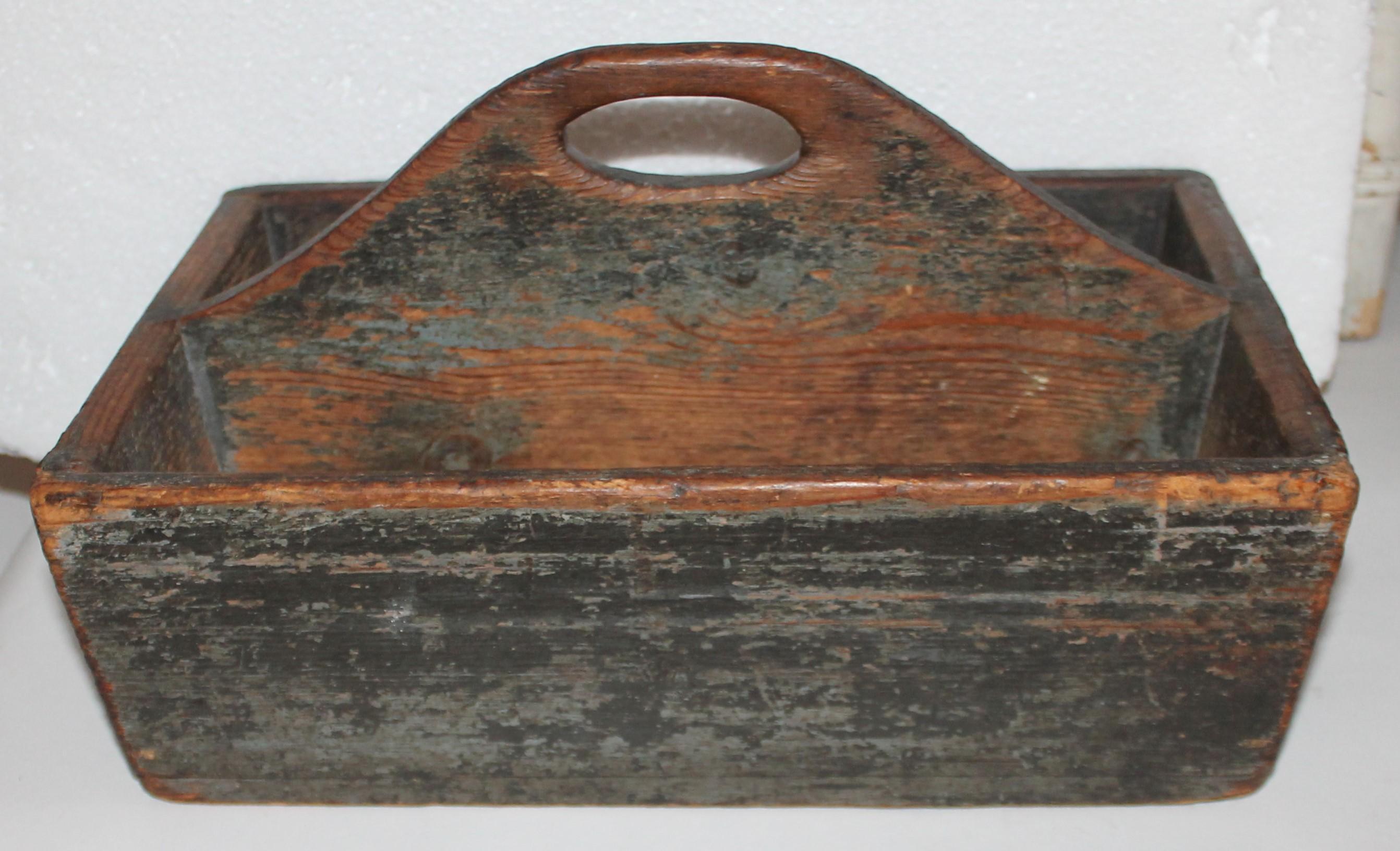 Stile Adirondack Posate da superficie dipinte originali del XIX secolo in vendita