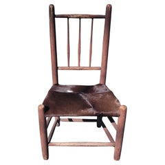 19Thc Original Red Painted Child's Chair