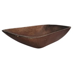 19Thc Original Red Painted Dough Bowl