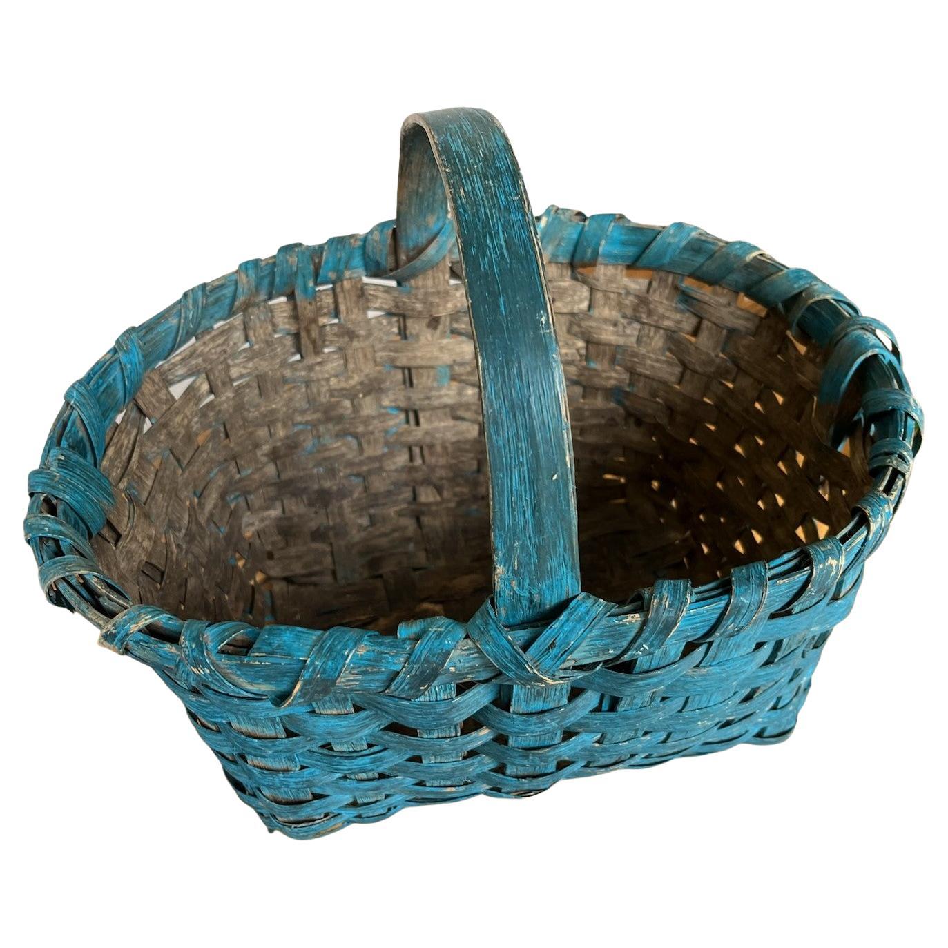 Panier bleu Robin original du 19ème siècle