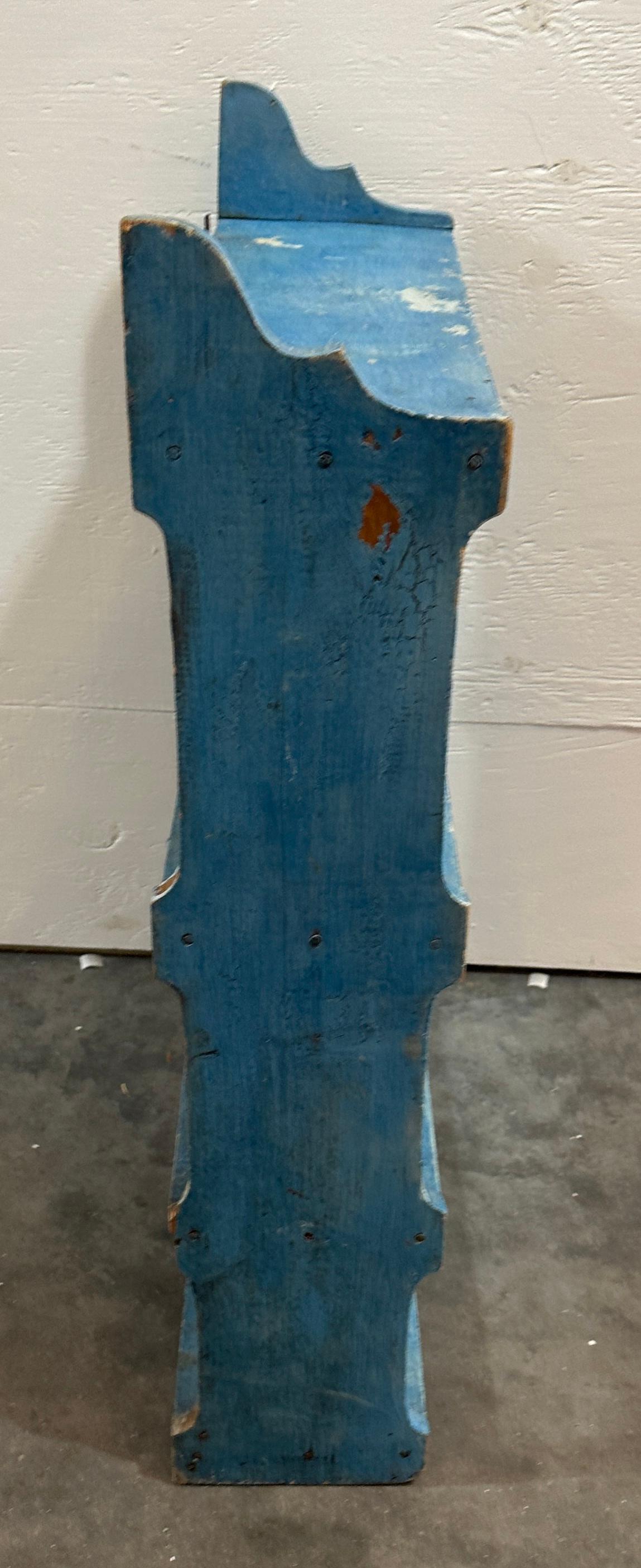 Adirondack 19Thc Original Robin Egg Blue Hanging Shelf For Sale
