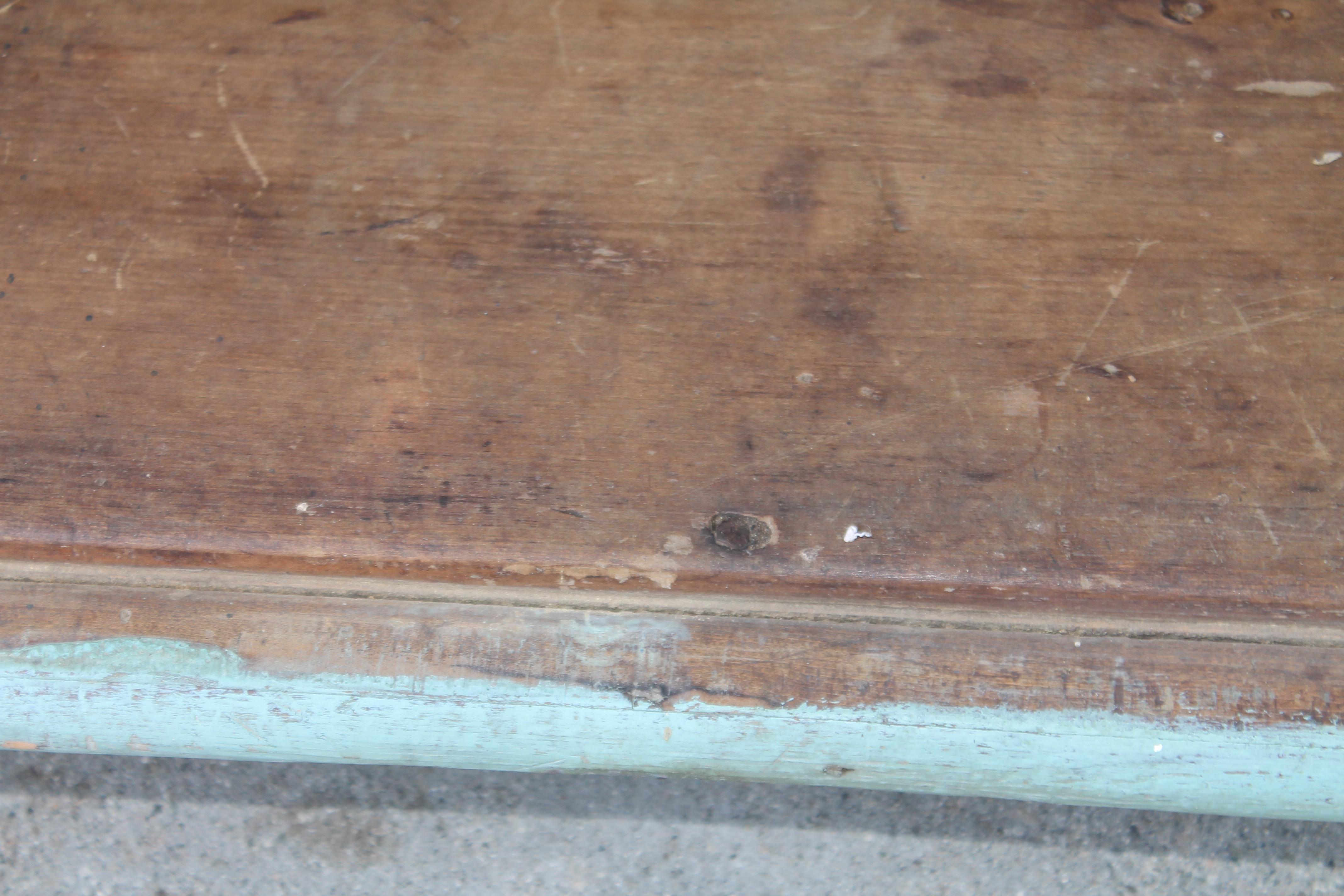 19thc Original Robin Egg Blue Pie Safe In Good Condition In Los Angeles, CA