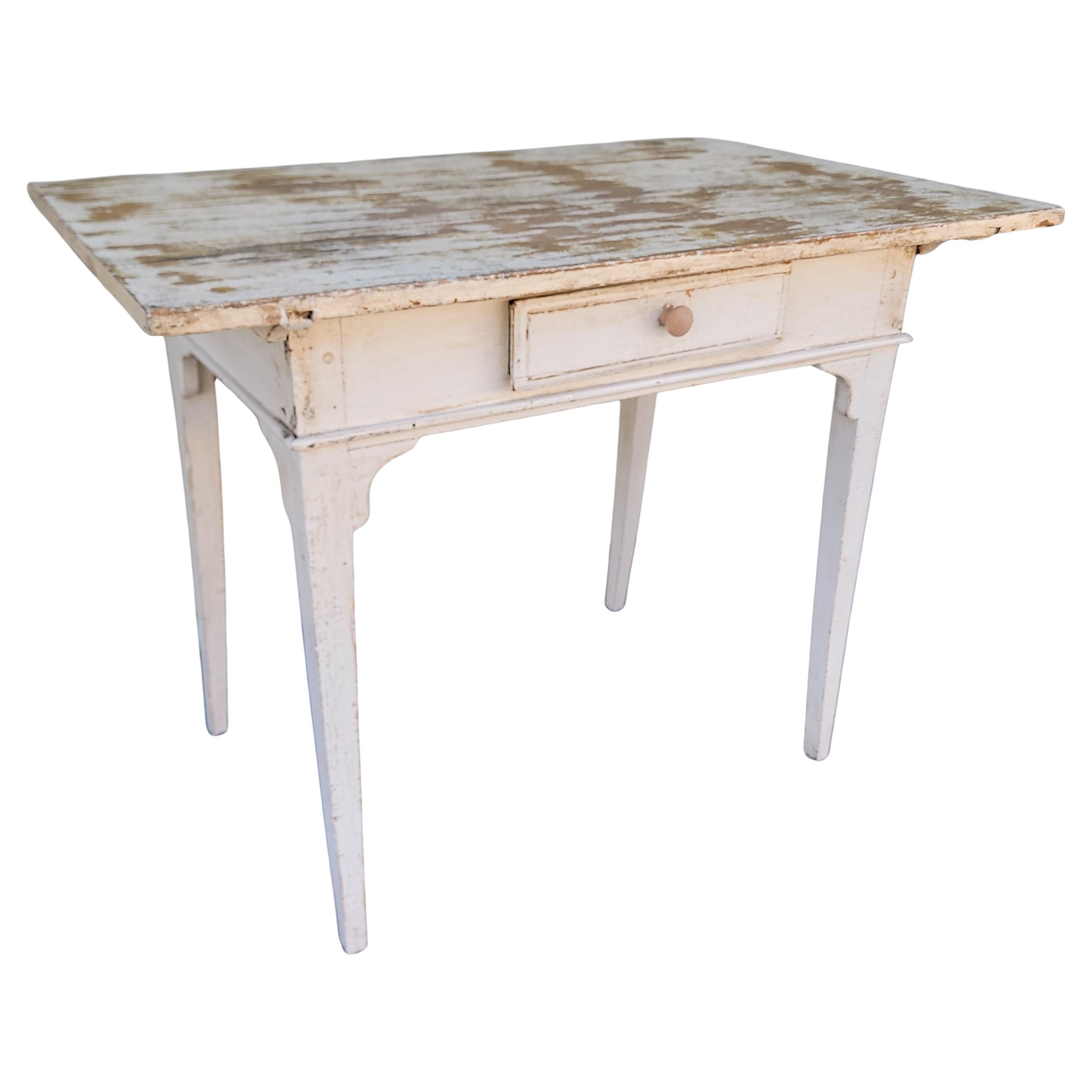 19Thc Original Blanco Pintado Granja Mesa / Escritorio