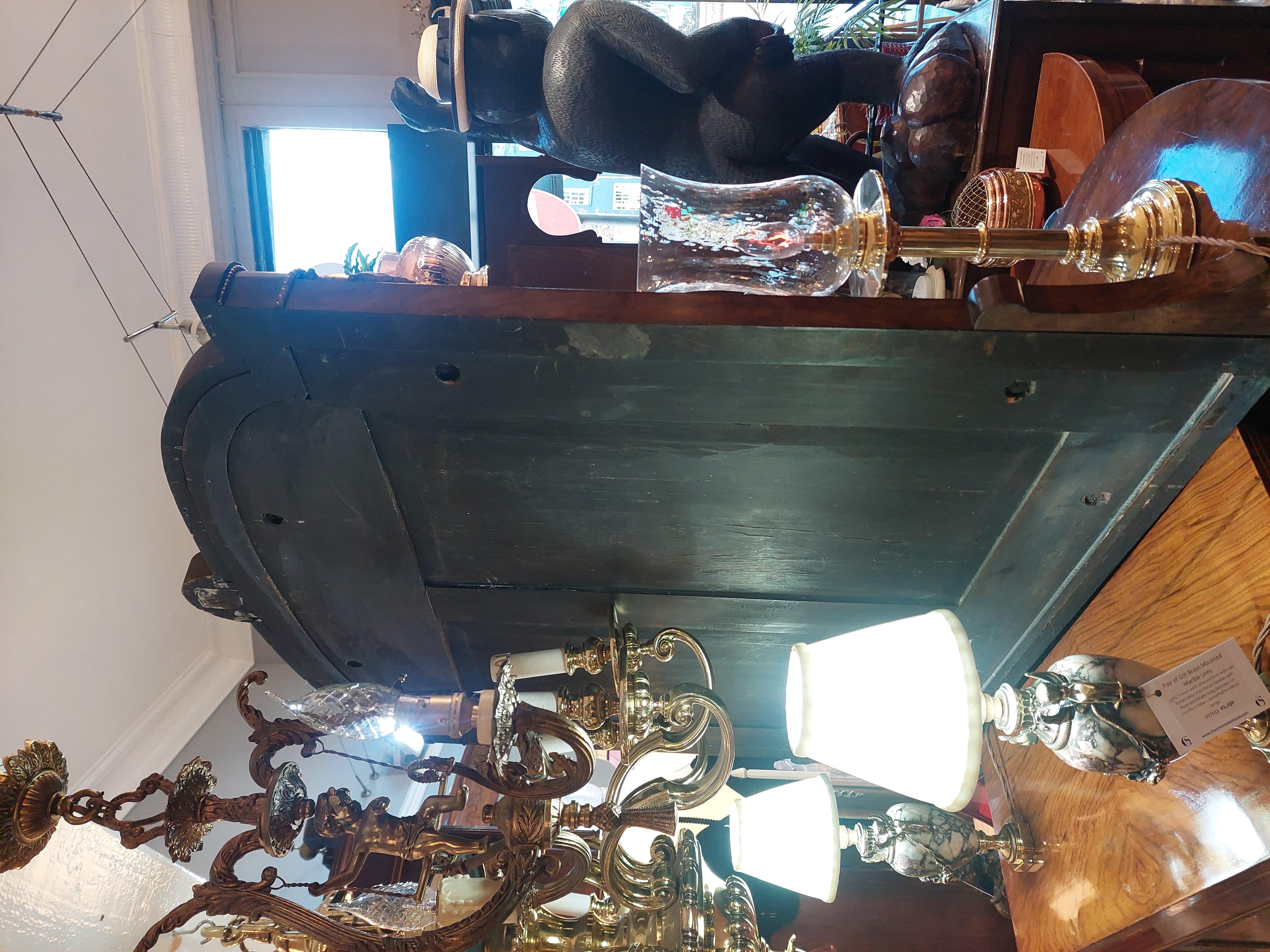 19thC Ormolu Mounted Figured Walnut Mirror Back Credenza For Sale 5