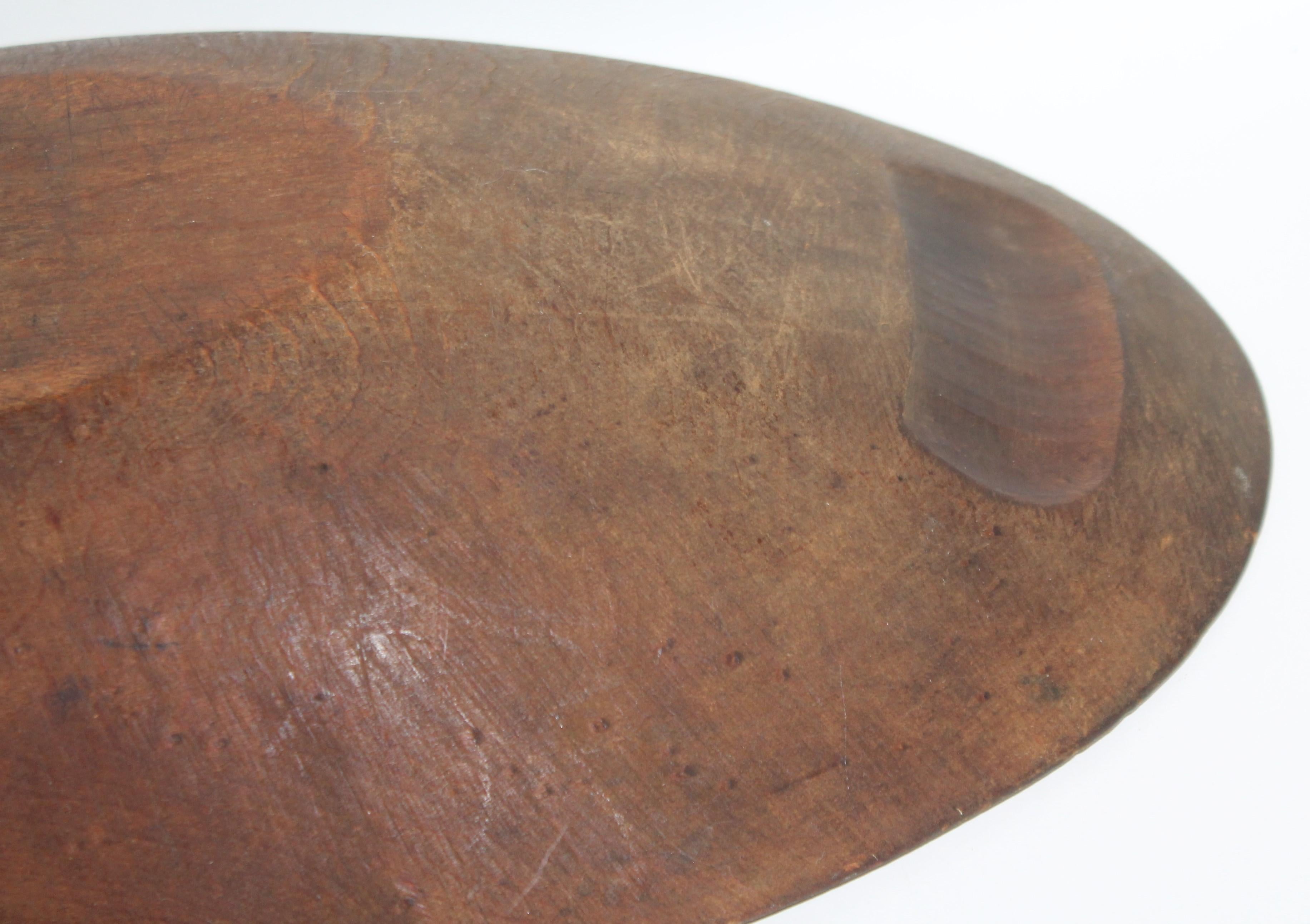 19th Century Oval Dough Bowl from New England 2