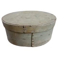 Antique 19thc Oval Oversized Pantry Box.