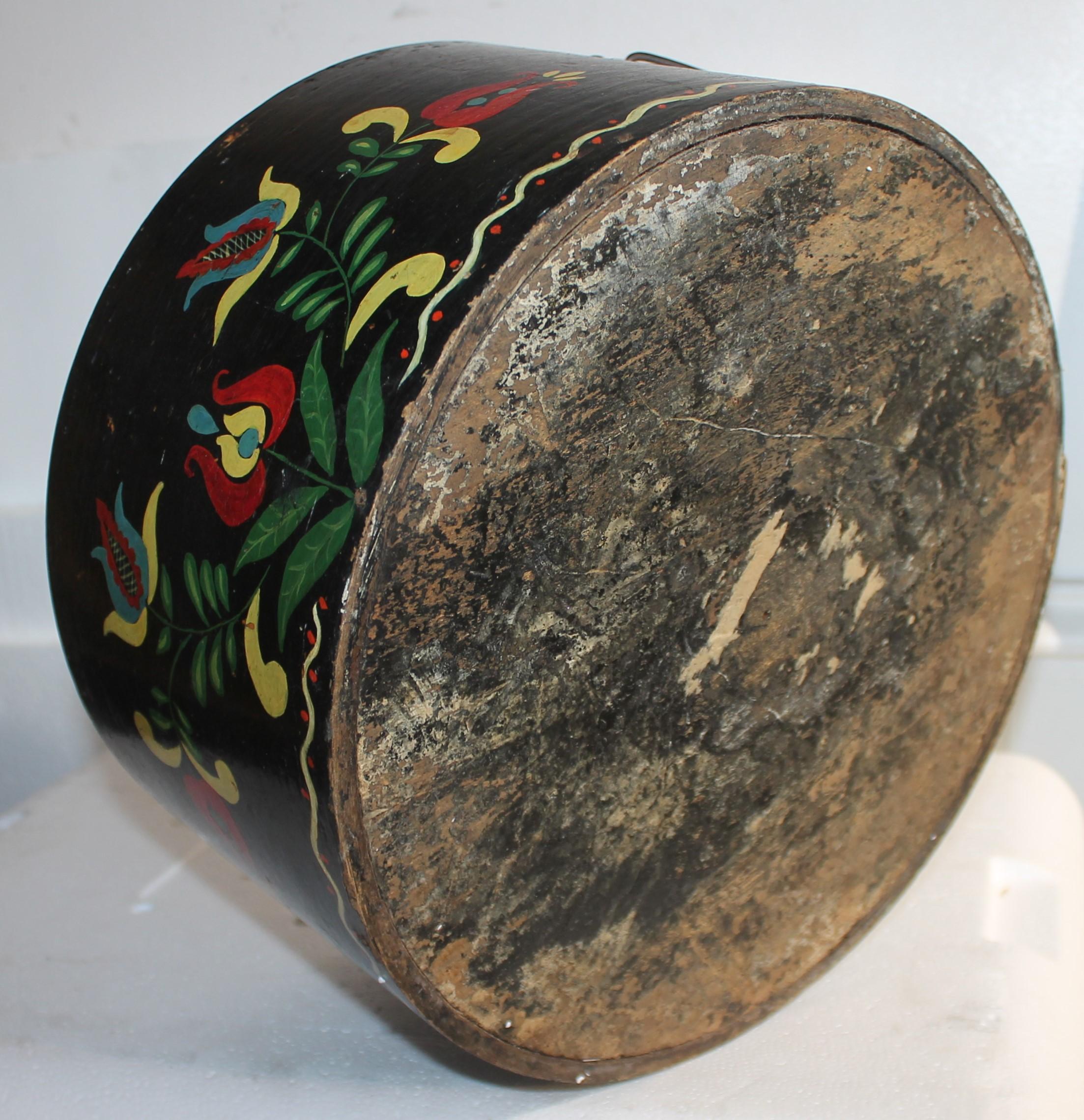19Thc Pintura Decorada Pa. Caja de despensa holandesa siglo XIX en venta
