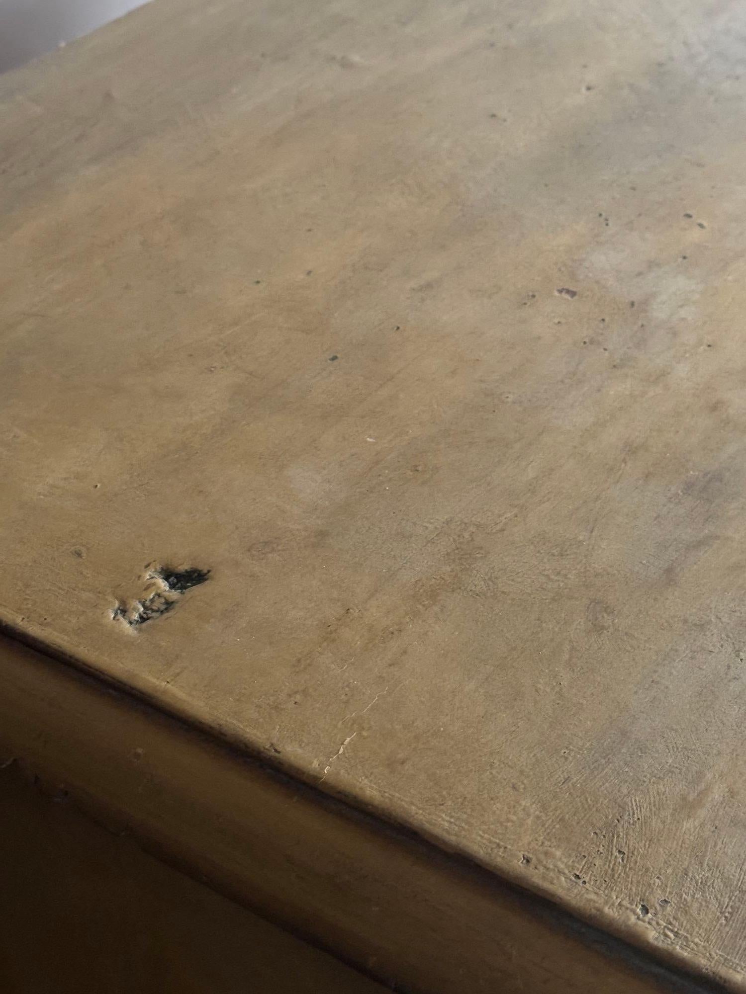 19thC Painted pine chest of drawers 5