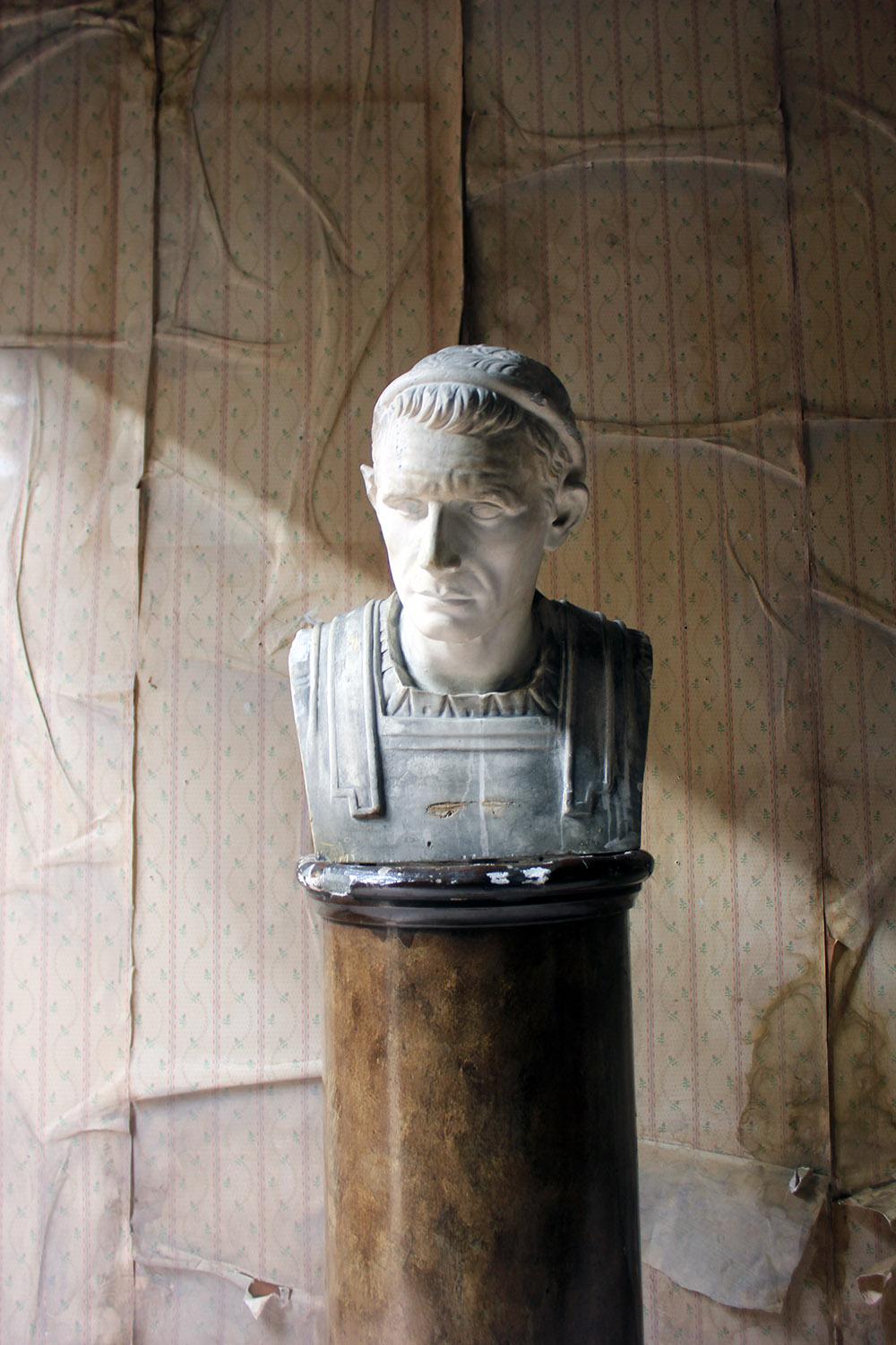 19th Century Painted Plaster Portrait Bust of Julius Caesar, circa 1880 11