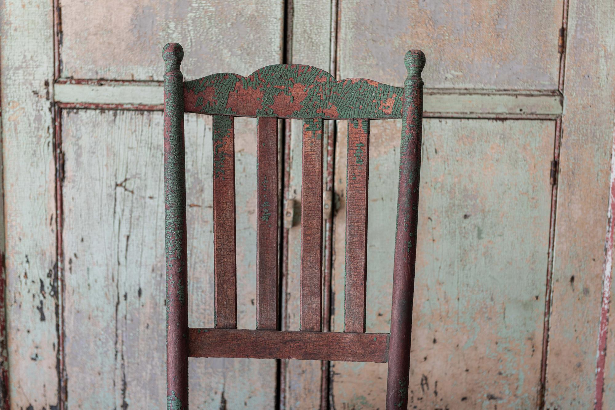 19thC Painted Rustic Rocking Chair In Good Condition In Staffordshire, GB