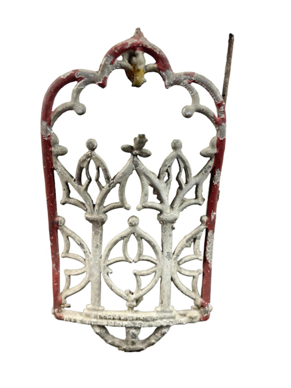 19thc Painted Sheet Metal and Wire Birdcage John Maxheimer, New York, NY, 1885 For Sale 3